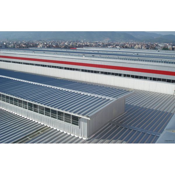 Galvanized Industrial Portal Frame Prefabricated Workshop Buildings Construction