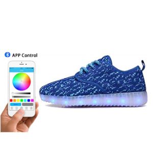 Battery Rechargeable App Controlled LED Shoes Light Up Trainer Sneakers