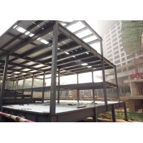 Quality Prefabricated Light Steel Structure Construction Middle Grey With Alkyd Primer wholesale