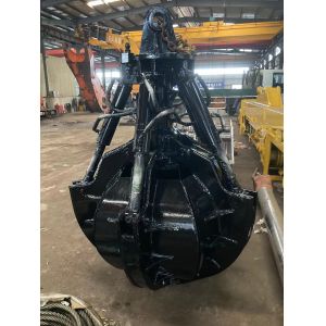 Excavator Hydraulic Orange Peel Grab With 360 Degree Rotation