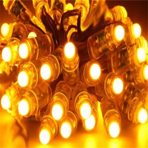Single Color Led Pixel Light 0.12W DC IP67 F5 Outdoor Waterproof DC12V 9mm Led