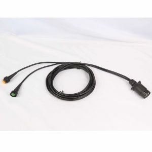 12v 7 Pin Trailer Extension Cord Straight Coil OEM Standard With ISO/TS1724