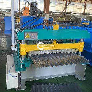 836mm Coil Width Corrugated Roll Making Machine PLC For Steel Profile