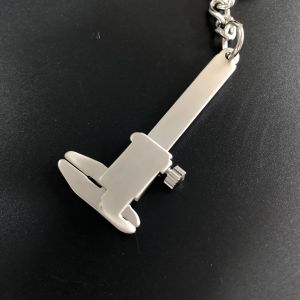 Portable Personalized Metal Keychain Mini Vernier Caliper Measuring Gauging