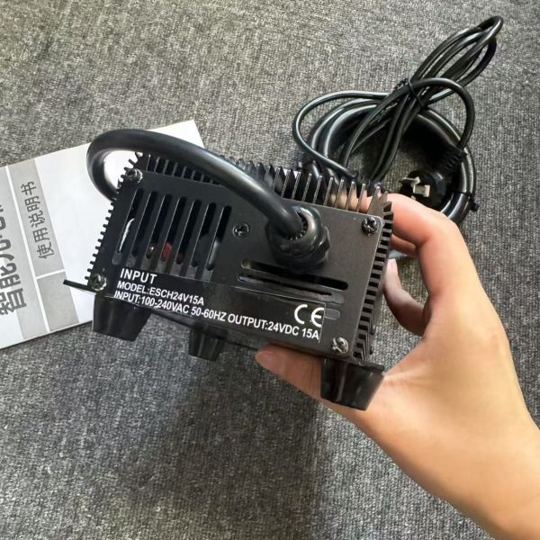 Quality High Quality ESCH Series 24V 15A Forklift Battery Charger With Silent Cooling Fan wholesale