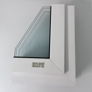 GKBM 80 Series Extruded UPVC Sliding Windows White Profiles Interior And