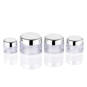 Round Cream Packaging Jar 20g Acrylic Material UV Printing 50mm Width