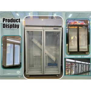 Commercial Beer Soda Soft Drinks And Cold Beverage Upright Display Coolers With
