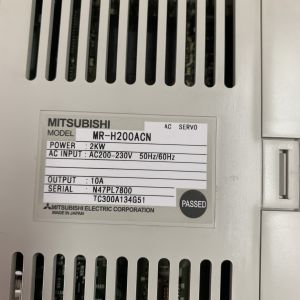 Mitsubishi MR-H200ACN Servo Amplifier 2KW 10A 200-230V 50/60HZ MR-H SERIES NEW