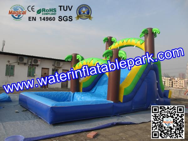 Popular Inflatable Wet Slide For Rental Business / Party Inflatable Slide