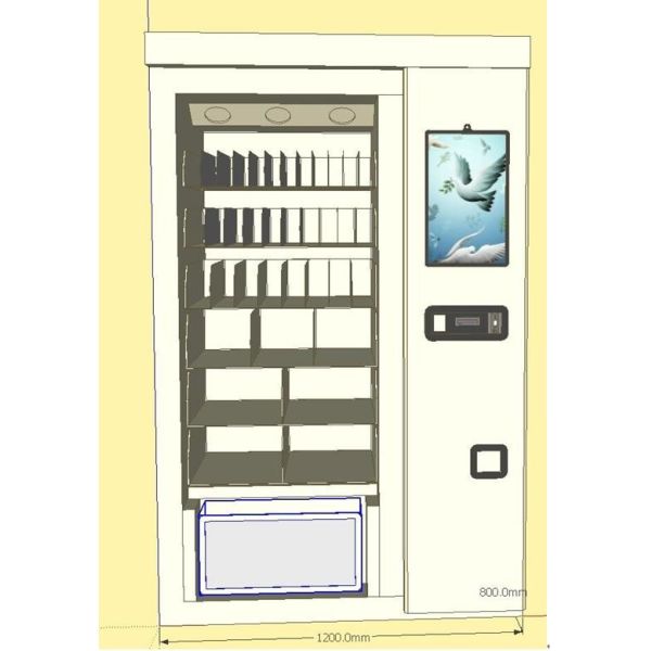 Smart Frozen Vending machine fragile commodities vending machine for Wine,