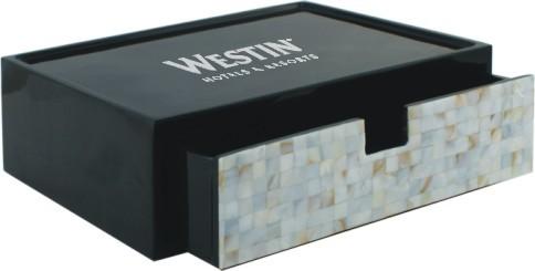 Quality Resin Hotel Drawer Rectangular shape Easy clean With Shell Decoration wholesale