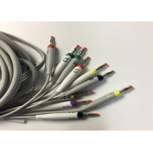 10 Lead ECG Replacement Parts Cable GE2104726-001 EU Standard