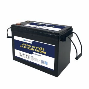 36V 50AH LiFePO4 Lithium Battery with Smart BMS for Marine/Boat Renewable Energy