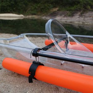 Clear Visor Plastic Rowing Boat , Impact Resistant Lightweight Touring Kayak