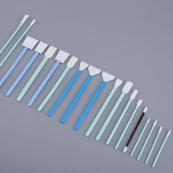250mm Disposable Best Clean Long Handle Polyester Swabs For Pcb