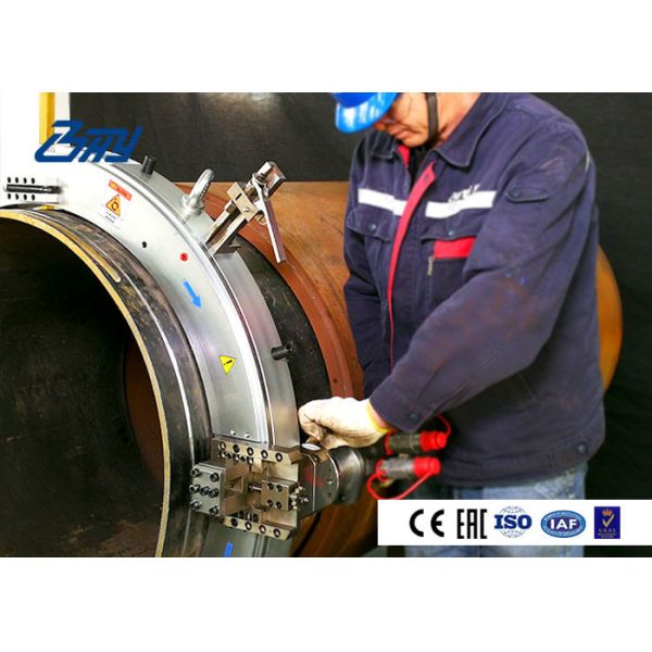 Split Frame Hydraulic Pipe Cutting Beveling Machine With Aluminum Material