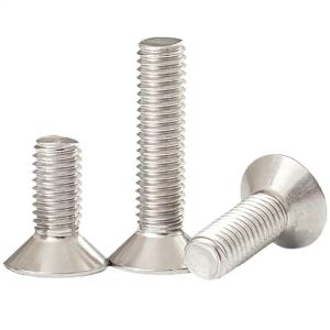 Fine Threaded Countersunk Carriage Bolts in Zinc Finish 6mm Diameter