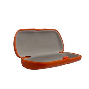 Transparent Top Black Base Clear Plastic Sunglass Case