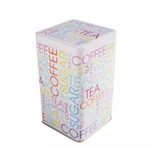 0.25mm Thickness Square Coffee Storage Tin Customized Color