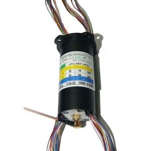 Electrical Slip Ring Integrated with HF Rotary Joint with Multiple Contacts and