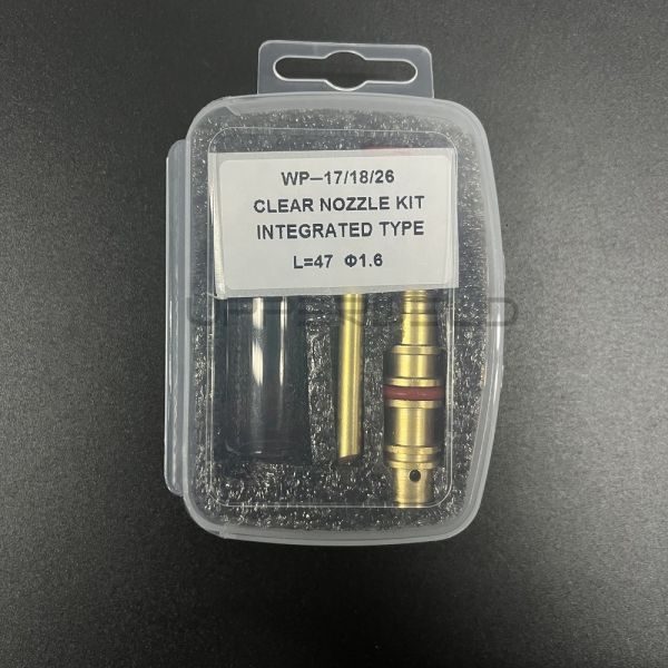Wp17/18/26 Tig Welding Torch Clear Nozzle Kit Integrated Type L 47 1.6 for Glass