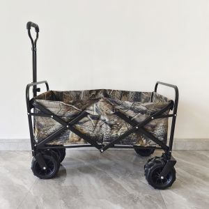 Heavy Duty Foldable Garden Cart 160LB Load 4 Wheels Camping Beach Trolley