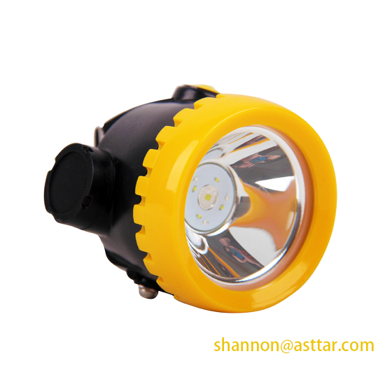 Atex certified cordless LED coal miners cap lamp, wireless mining cap light