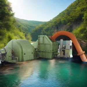 High Power Pelton Turbine Generator 100kw-50mw Brushless Excitation Mode