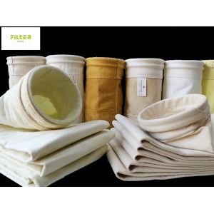 Cheap 550gsm Nomex Filter With PTFE Sewing Thread And Round Disc for sale