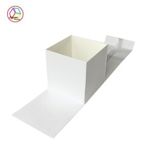 Cubic Foldable Ivory Board Cardboard Gift Boxes Matte Lamination