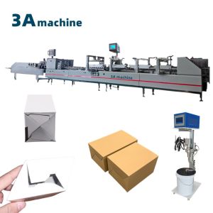 Cheap CQT 650JYG Pre-Folded Crash Lock Bottom Box Semi Automatic Folder Gluer for Cold Glue for sale