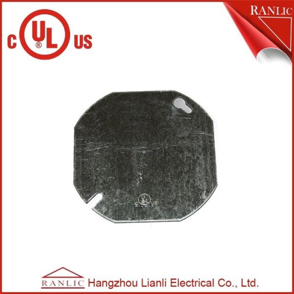 Quality Octangular Electrical Metal Conduit Box Cover With Middle Hole 1/2 inch or 3/4 inch wholesale
