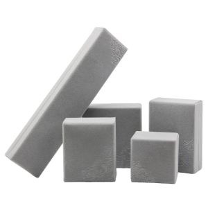 Velvet Material Hanhong Custom Embossed Red Jewelry Box for Necklace and Ring 6