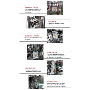 300g 500g Flat Pouch Cashew Nuts Packing Machine Multi Function