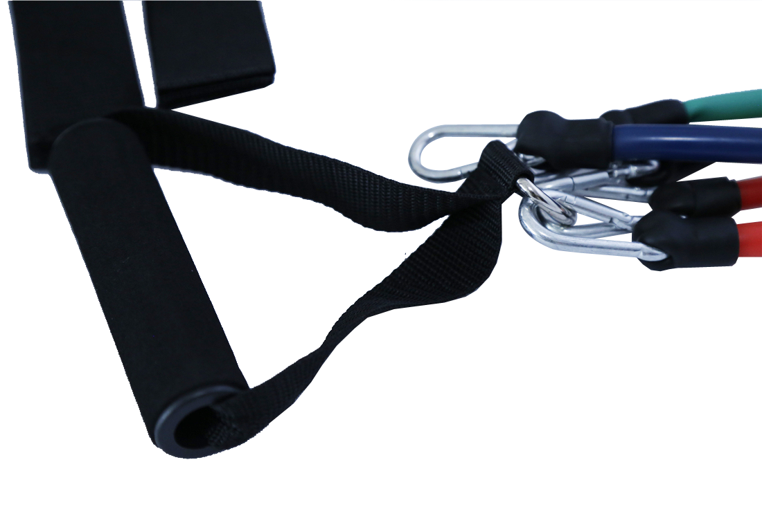 Latex Tube 1.2m adjustable resistance band set With Workout Handles