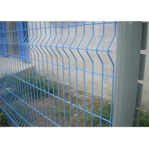 OHSAS Welded PE Coating Security Steel Fence I Type Post For Highway