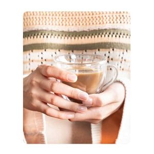 Borosilicate Glass Double wall Cup Heart Shaped 180ml 240ml