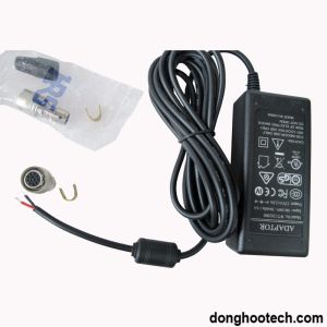 PVC Shell Desktop Switching Power Supply Black / Grey Cable For Digital Camera