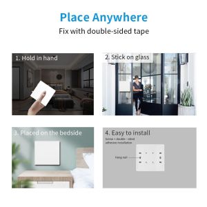 SIXWGH Wireless Wall Switch RF433MHZ RF Wireless Switch