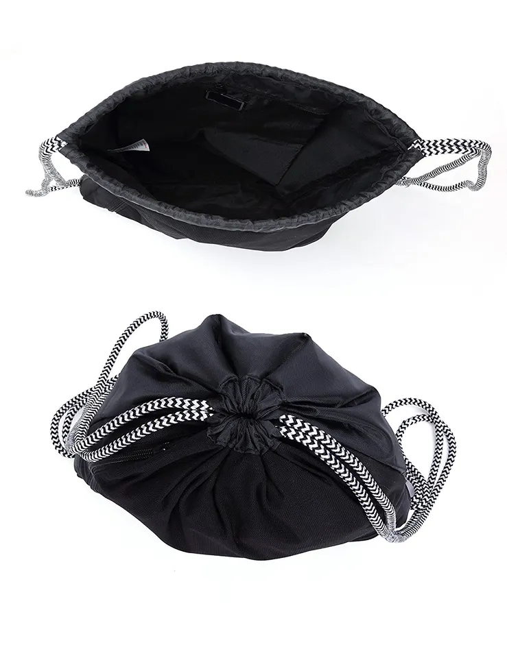 Custom Logo Polyester Drawstring Custom Travel Backpack With Zipper Closure