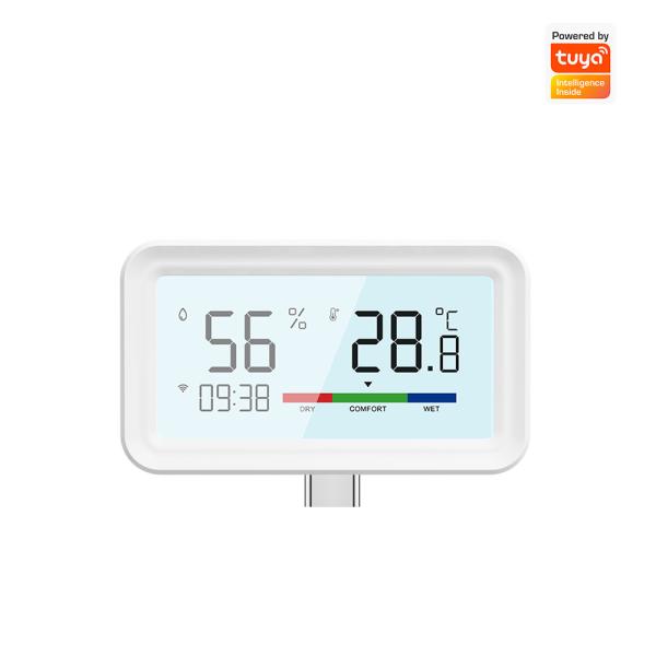 WiFi Indoor Hygrometer & Thermometer Sensor with Backlight, Remote App Control,