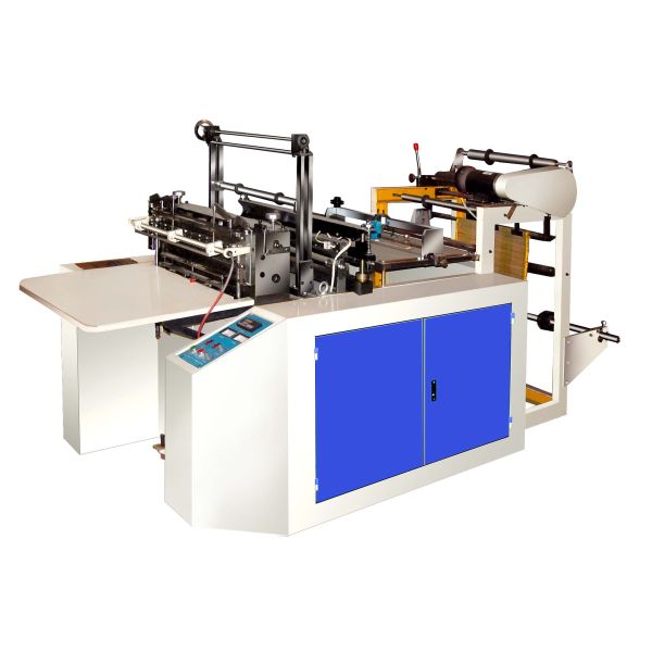 Plastic Film Hot Cut Bread Bags Making Machine 6KW 1000mm Max Bag Width