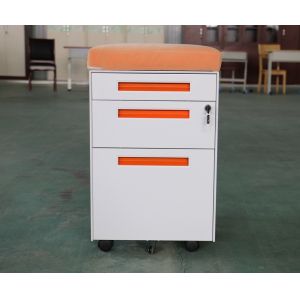 China Rolling Powder Coating Metal Pedestal Cabinet 3 Drawer Office Filing ODM on sale