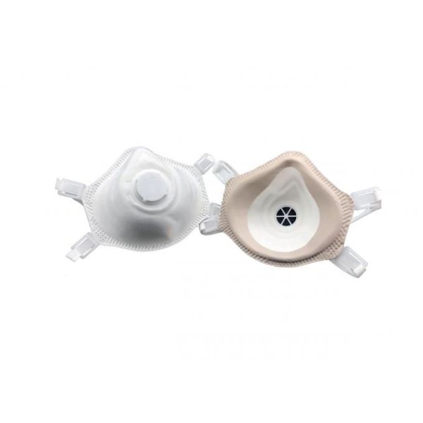 Two Head Straps Ffp3 Dust Mask Contour Fit Non Woven Fabric Material