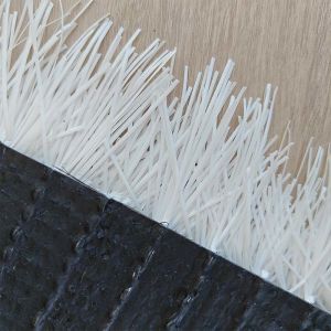 50mm White Artificial Football Turf 12000 Dtex Infill Needed Synthetic Turf For