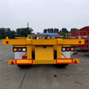 New Design 3 Axle Skeleton Container Chassis Semi Trailer 40ft Skeleton Semi