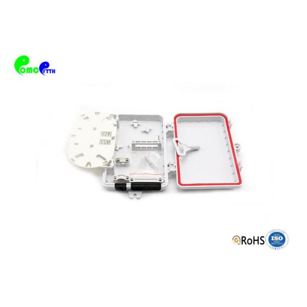 4 Fibers Plastic MM Type ABS Material Fiber Termination Box Full Loaded For Wall