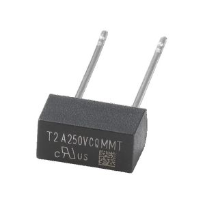 Thinnest MMT Series Plastic Box Time Lag Radial Lead Micro Fuse 8.35x5x3.95mm 2A