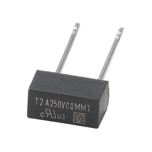 Thinnest MMT Series Plastic Box Time Lag Radial Lead Micro Fuse 8.35x5x3.95mm 2A